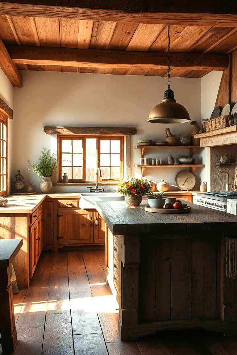 22 Primitive Kitchen Ideas for Rustic Charm & Timeless Design - Lost At ...