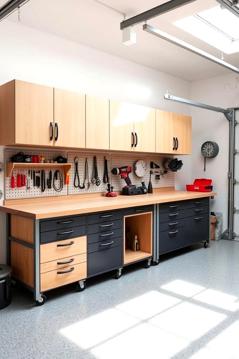 Photo inspiration: Visual Reference: 22 Functional Garage Workbench Designs For Diyers